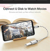 Type-C to Dişi USB 3.0 OTG Çevirici Dönüştürücü Hasır Kablo